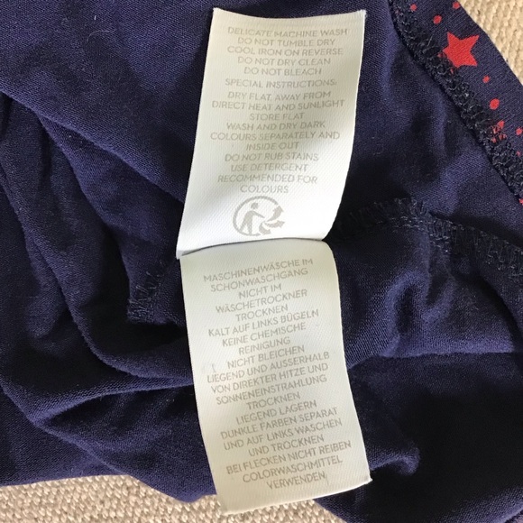 Boden ”Betty “  Star detail Jersey V-neck Long Sleeve Tunic  Women Size 6R - Picture 6 of 8